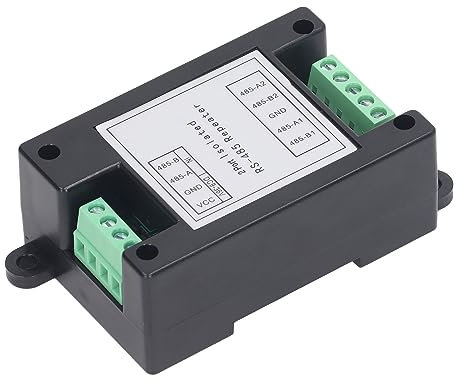 LOCADENCE Módulo repetidor de 2 canales, repetidor RS485 aislado de 9~36 V CC con tecnología de control automático de flujo de datos, módulo repetidor de tipo de aislamiento fotoeléctrico