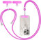 BGHHEU Cordino per Cellulare Telefono Universale,Regolabile Rimovibile Laccetto Corda da Collo Nylon con 3 Patch,cinturino per cellulare adatto per tutte le custodie standard (Rosa viola)