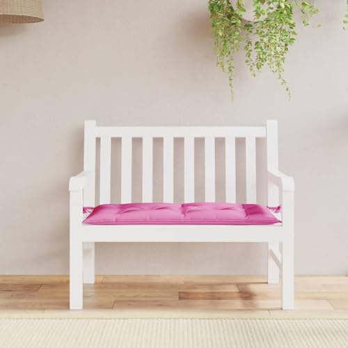 ZEYUAN Gartenbank-Auflage Rosa 110x50x7 cm Stoff Stuhlkissen, Sitzpolster, Sitzauflagen Für Bänke, Bankkissen, Sitzbankauflagen, Polster Sitzbank 361828