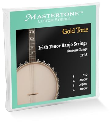 Gold Tone Mastertone™ Irish Tenor Banjo String Set (.010, .020w, .030w, .040w)