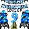 YOUYIKE Videospiel 9. Geburtstag Dekorationen - 32 Stück Luftballon, Cupcake Topper, Gamer Deko für Kinder Thema Party Zubehör