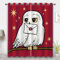 CYSYLQW Eule Vorhänge Cartoon Tier Eule Blickdichte Gardinen Ösen Schlafzimmer 3D-Druck Eule Verdunkelungsvorhang 2 Set Blickdicht Für Dekoration Wohnzimmer (2,150 x 166cm(2X75X166cm))