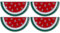 Amosfun Lot de 4 broches pastèque en alliage - Attrayantes - Émail fruit - Pour femme - Parfait pour la décoration d'écharpe et de cardigan - Idéal pour les fêtes et les cadeaux