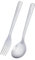 iBasingo Utensilios de titanio con mango largo y cuchara, tenedor, cubiertos para acampar al aire libre, ultraligeros, reutilizables, de metal duradero, vajilla Ti1070T