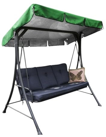 VINCINEY Toile pour Tonnelle Housse de Chaise pivotante for Aire de Jeux, Couverture supérieure de Chaise pivotante, auvent Pare-Soleil étanche, Vert, 164x114x15cm(Green164 114 15cm)
