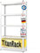 KARAT Schwerlastregale für Garage, Keller, Werkstatt - Steckregal - Weitspannregal - Lagerregal - Kellerregal - Eckregal - Reifenregal - Gitterregal (Weiß, 180 x 90 x 45 cm)