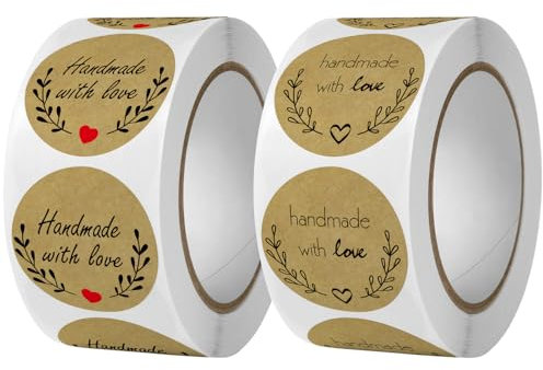 1000 Stück Happy Birthday Sticker Aufkleberin Selbstklebende Geburtstagsaufkleber Kraft Selbstgemacht Mit Aufkleber Für Backen Geschenktüten Geschenk Party Umschlag Dekoration Diy-geschenk (Stil 3)