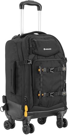 VANGUARD ALTA FLY 55T G2 DSLR Camera Backpack, 8 Wheel Spinner/Trolley, Black