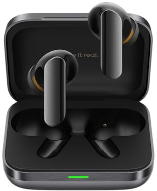 realme Buds Air 7 Pro Cuffie wireless, Cancellazione del rumore in tempo reale fino a 53 dB, Traduzione istantanea AI, Design in alluminio aeronautico, grigio