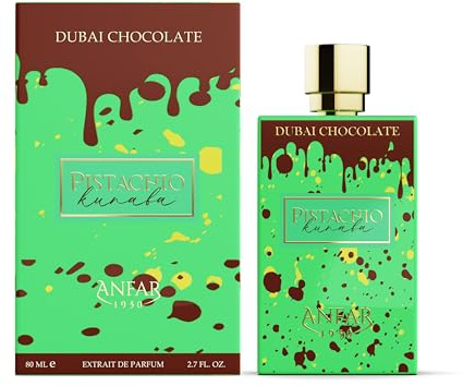 Dubai Cioccolato Pistachio Kunafa di Anfar per Unisex, 70 ml, Extrait de Parfum Spray