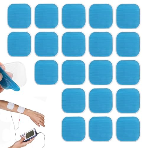 20 Stück Ersatzsets Gel Pads,Tens Elektroden Pads,Gel-Pads Kompatibel Mit Beurer Em 59 Heat Geräten,Elektroden Pads Für Bauchtrainer Für Bauchtrainer Elektrische Muskelstimulation