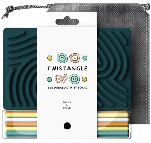 Twistangle® Calming & Relaxing Toy | Montessori Sensory Board | Educational & Screen-Free Game | Travel-Friendly | Creativity & Focus | School Accessory | ADHD or Anxiety Game | Ideal Gift for Kids