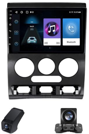 Android Radio para Kia Rio 1 2002-2005 con Carplay Android Auto, Pantalla Táctil 9 Pulgadas con Navegación GPS/Bluetooth/WiFi/Radio FM/Control del Volante+Control del Volante(X1)