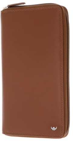 Golden Head Leder Ausweisetui Polo RFID Protect RV-Reise Brieftasche 4487 Cognac braun