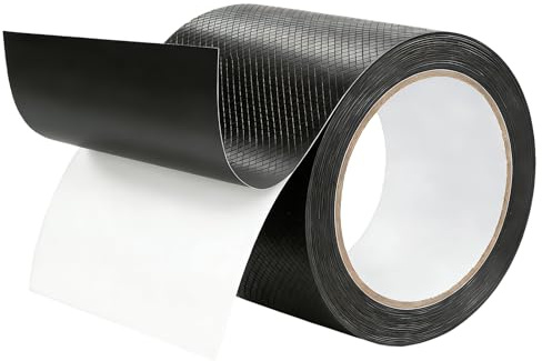 Fogbush Antirutsch Klebeband Schwarz Grip Tape & Griffband für Lenker, Skateboard & Werkstatt Isolierband Schwarz & wasserdichtes Silikonband selbstklebend DIY Anti Rutsch Pads 5cm x 5m