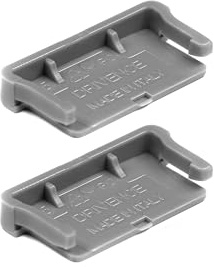 Drivence - Supporto T.pass Slim Grigio - Nuovo Porta T.pass per Auto Compatibile con Modello Slim e Europeo 2024/25/26 - Adesivo T.pass Supporto 3M per un Fissaggio Forte e Sicuro (2 Pezzi)