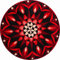 Grund Badteppich 100% Polyacryl, ultra soft, rutschfest, ÖKO-TEX-zertifiziert, ERKENNTNIS, Badematte 60 cm rund, rot