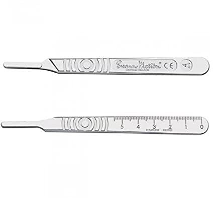 SG Education SM 0934 Swann Morton Scalpel, Graduated, No 4 Handle