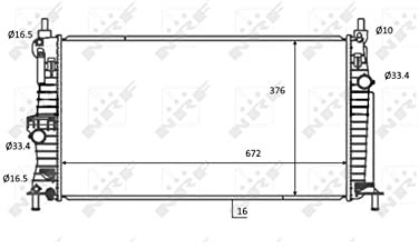 NRF 59068 Kühlmittel des Motor