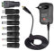 Universal Conector de fuente 3V 4.5V 5V 6V 7.5V 9V 12V 30W CA/CC 2000mA con 8 puntas de adaptador seleccionables y enchufe Micro USB, electrónica y dispositivos USB – 2000 mA MAX