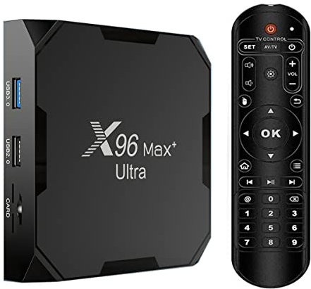 Sofobod Smart TV Box Upgrade Android 11.0 tv box 4GB+64GB 4K TV Amlogic S905X4 Quad core ARM Cortex-A53 H.265 Decoding 2.4GHz/5GHz WiFi-Black