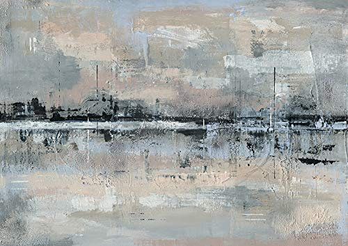 Soozy Barker WDC96378 Printed Canvas 85 x 120 cm (distant reflections), Multi-Colour, 85 x 120 x 3.8 cm