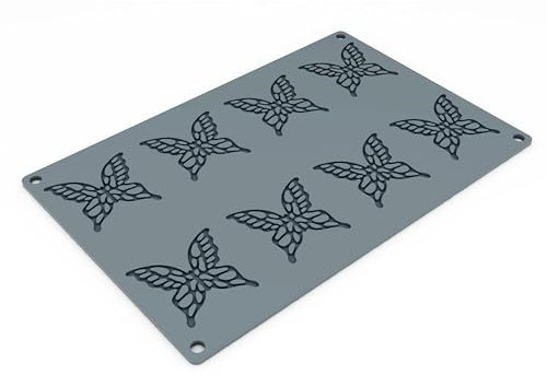 PAVONI Molde de Silicona Forma Mariposa 8 cavidades Gourmand