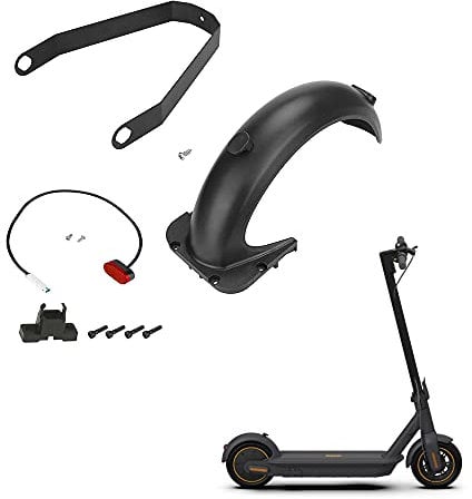 Fututech Schutzblech-Set hinten + Rücklicht + Halterung für Schutzblech hinten, für Segway Ninebot Max G30/G30D, Ersatzteile, Roller, Zubehör für Elektroroller (Combo1)