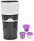 Cafetera de Goteo Portátil 450Ml, Cafetera de Viaje para Cápsulas K Cup, Cafetera Espresso A Prueba de Fugas para Exteriores, Camping, Oficina, para Preparar Café Caliente En Frío (En blanco y negro)
