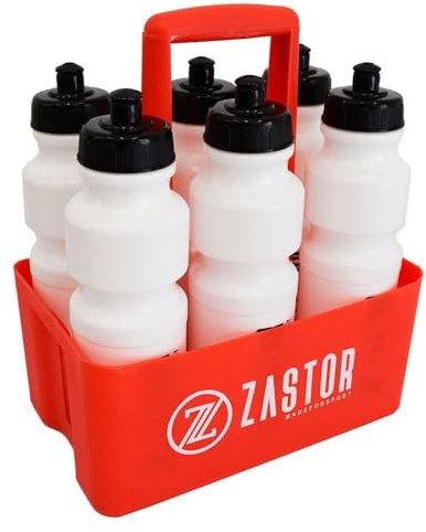 Z ZASTOR MADEFORSPORT Pack 6 Botellas 750 ml con Cesta Portabotellas