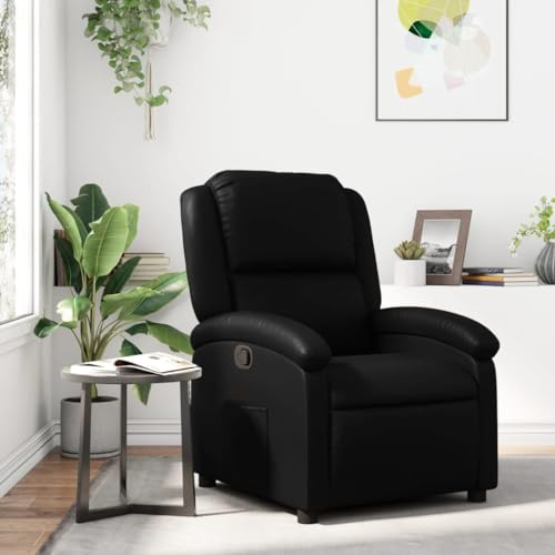 Chaduof Relaxsessel Schwarz Kunstleder, Relaxsessel, Fernsehsessel, Kinosessel, Gaming Couch - 371775