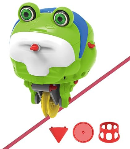 Süßes ausgewogenes Einrad Froschspielzeug | Seiltanz Tumblers Frosch Einrad Spielzeug | Neuartiges Gyroskop Spinnerauto | Roly-Polys Fingerspitzen Gyroskop Balance Spielzeug (ohne Batterie)