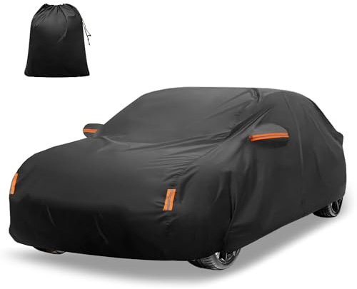X AUTOHAUX 210D-PU Car Cover for Honda Civic Sedan Coupe