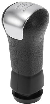 TUCKBOLD Pomo De Palanca De Cambios Manual De 5 Velocidades Para Nissan Qashqai J10 X-Trail Palanca De Cambios Delantera De Caja De Cambios Automática En Plástico Tono Negro Y Plateado 1Pc