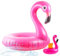 3X Aufblasbar Flamingo Schwimmring - pink mit 1x Getränkehalter - Pool & Wasser - Luftmatratze für Pool für Kinder & Erwachsene