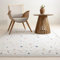 Koza Home Waschbarer Teppich 117x180 cm | Moderner, Geometrischer Teppich für Wohnzimmer, Schlafzimmer, Küche & Flur | Cremefarben, Polypropylen, Innen & Außen wetterfest