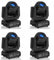 4PCS 100W Moving Head LED DJ Strahler Partylicht RGBW 3Prisma Lichteffekt 8 Farben 8 Gobos Bühnenlicht für Disco Bars Tanzfläche Hauspartys Scheinwerfer