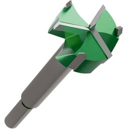 CSOOM Mèche Forstner 25 mm en bois avec tige ronde, foret Forstner pour bois, panneaux d'aggloméré, panneaux de fibres