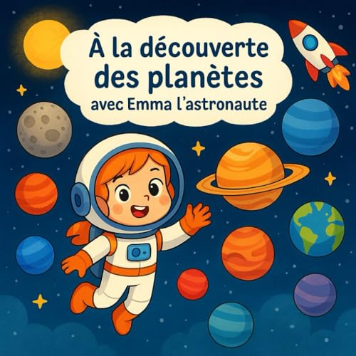 À la découverte des planètes avec Emma l’astronaute – Un voyage spatial éducatif pour les 3-6 ans: Album illustré jeunesse – Système solaire, planètes, aventure spatiale (Les apprentis savants)
