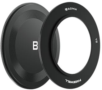 Freewell Anillo adaptador de 62 mm con tapa trasera para la serie V2