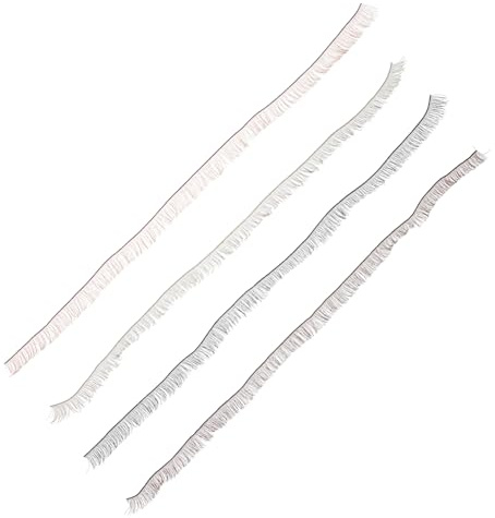 Künstliche Puppenwimpern für Selbstgemacht, Nylon, 4 Stück Bastelprojekte | Natürlicher Look, Realistische Falsche Wimpern, Passend für Verschiedene Puppengrößen, Zubehör