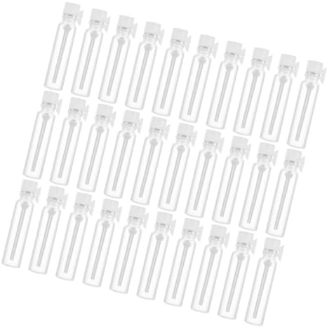 Kleiner Parfümfläschchen aus Glas 2ml mit Stopfen, 50 Stück | Reiseflaschen für Lotionen und Hautpflege, Bruchsicher und Sicher Verschlossen, Handlich für Unterwegs
