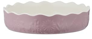 Mason Cash in The Meadow Kuchenform, 23 cm, 900 ml, Blumenprägung, Steingut, Ofen-zu-Tisch, für Obst und herzhafte Pasteten