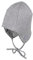 Sterntaler Unisex Strickmütze mit Bindebändern, Alter: 12-18 Monate, Größe: 49, Grau (Silber Melange)