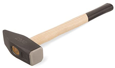 Schlosserhammer 1000 g 1 kg Hammer Werkstatthammer mit Holzstiel