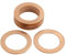 sourcing map 10pcs Joint Cuivre 20mm Dia Interne Rondelle Cuivre bagues étanchéité raccord plat