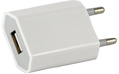 Chargeur Secteur Blanc Compatible avec iPhone X/XS/XS MAX/XR/8/8 PLUS/7/7 PLUS/6/6S/6 PLUS/6S PLUS/SE/5/5S/5C - Chargeur Port USB Chargeur Secteur Prise Murale Phonillico®