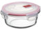 Tatay Fiambrebra de Alimentos, Vidrio, Hermética, 0.6L de Capacidad, Tapa de Clip, Libre de BPA, Apto Microondas, Horno, Congelador y Lavavajillas, Color Rojo. Medidas 15.6 x 15.6x 6.3 cm