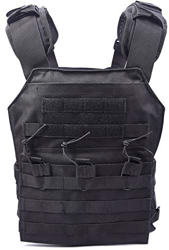 KIDYBELL Tactical Molle Vest Breathable Combat Training Vest 1000D Oxford Cloth Outdoor Hunting Air Soft Vest Sports Equipment Weight-Bearing Shoulder Strap Vest