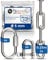 2 Stueck 25-cm = 0,25-Meter 5-mm starke Verlaengerungs-Kette aus Edelstahl Bruchlast max 900 kg mit Schaekel Schraub-Verbinder aus V4A Befestigungs-Set Aufhaengung von Boxsack Haengematte Haengesessel